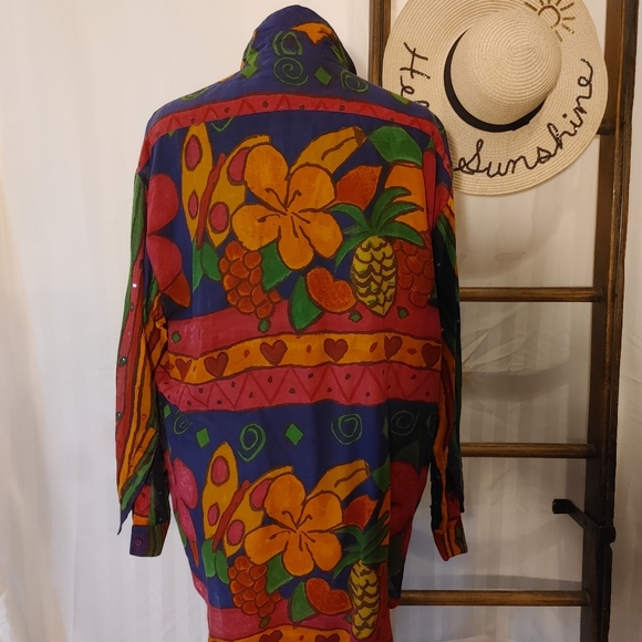 Sandy Starkman Tropical Inspired Shirt - Picture 9 of 9